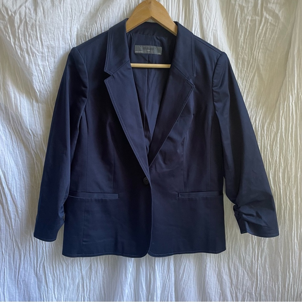 The Limited Navy Single-Button Blazer